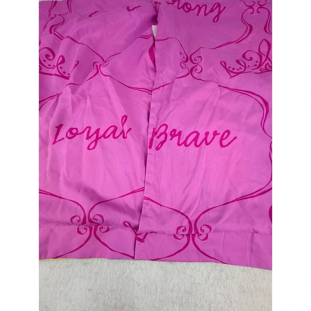 Disney Princess Cinderella Ariel Belle Pillow Sham 32x24 Pink